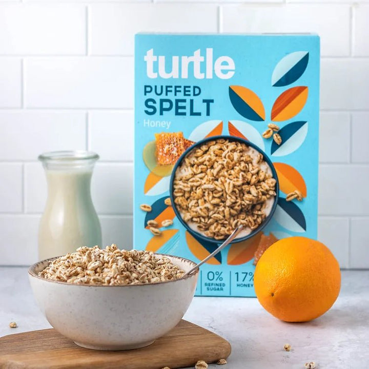 Gepuffter Dinkel mit Honig - Turtle - Better Breakfast!