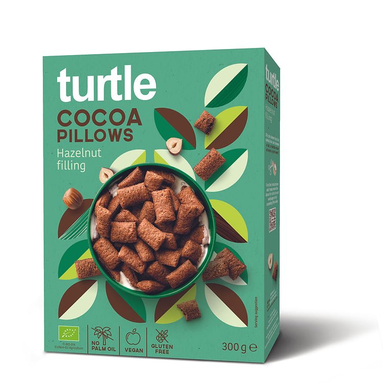 Cacaokussentjes met hazelnoot - Turtle - Better Breakfast!