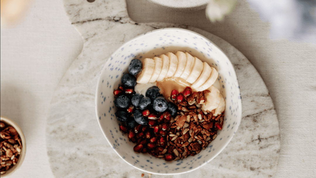 Spring Reset Bowl: Yogurt with Power Granola Nuts & Seeds Chocolate - Turtle - Better Breakfast!