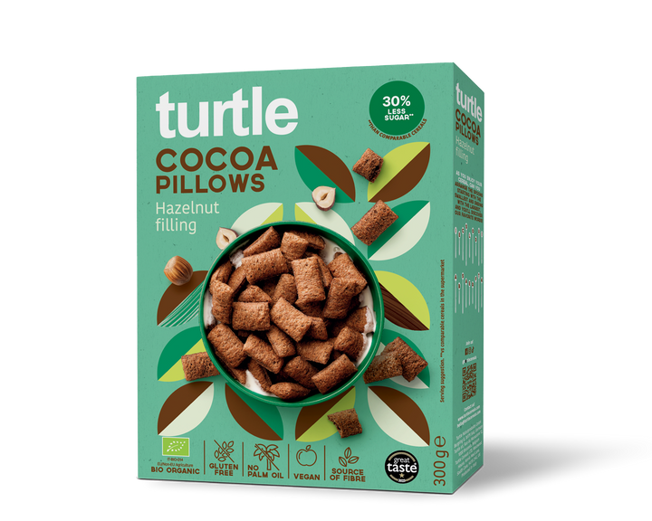 Cocoa Pillows with Hazelnut