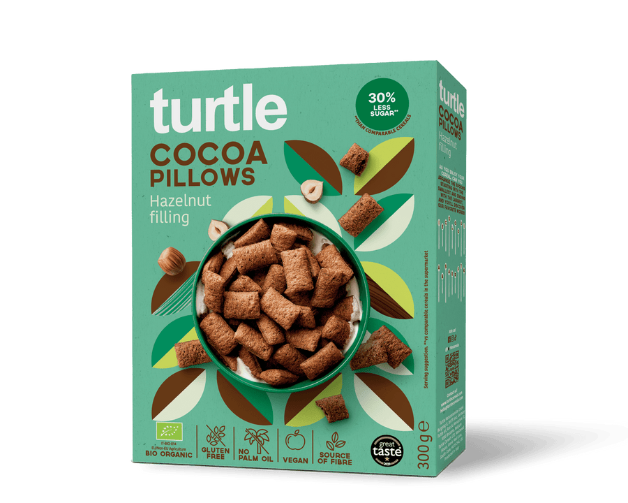 Coussins de cacao aux noisettes - Turtle - Better Breakfast!
