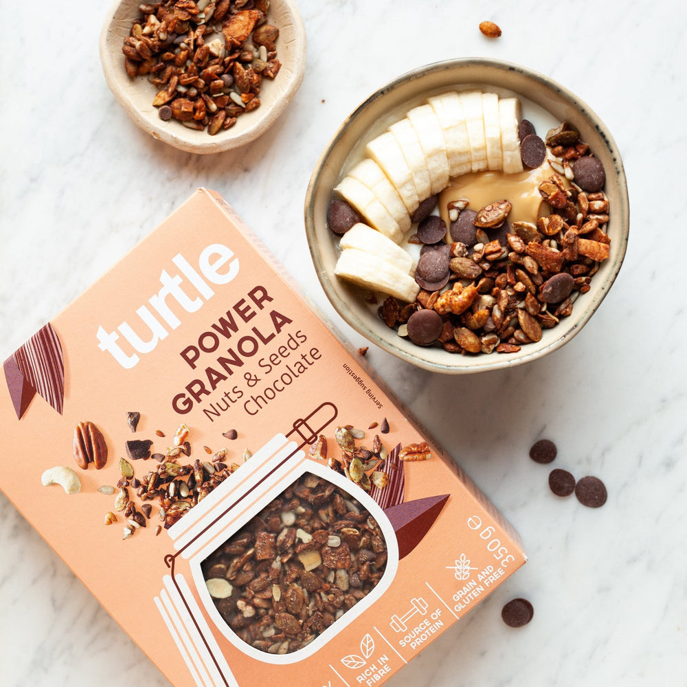 Power Granola Nuts & Seeds Chocolate - Turtle - Better Breakfast!