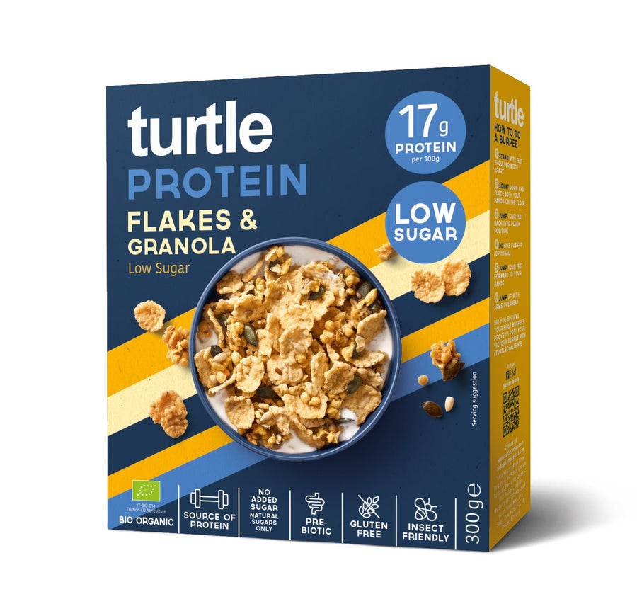 Proteinflocken & Müsli – Zuckerarm – Turtle Better Breakfast!