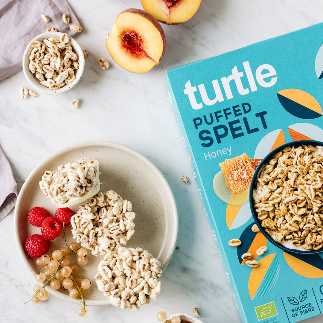 Puffed Spelt with Honey - Turtle - Better Breakfast!