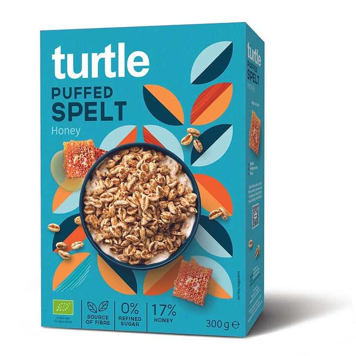 Gepuffter Dinkel mit Honig - Turtle - Better Breakfast!