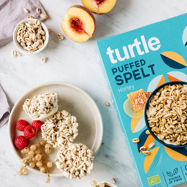 Gepuffter Dinkel mit Honig - Turtle - Better Breakfast!