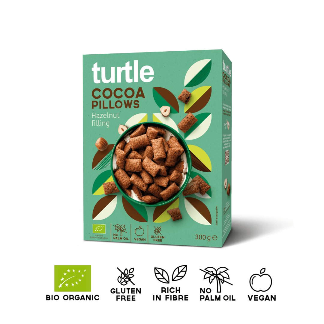 Coussins de cacao aux noisettes - Turtle - Better Breakfast!