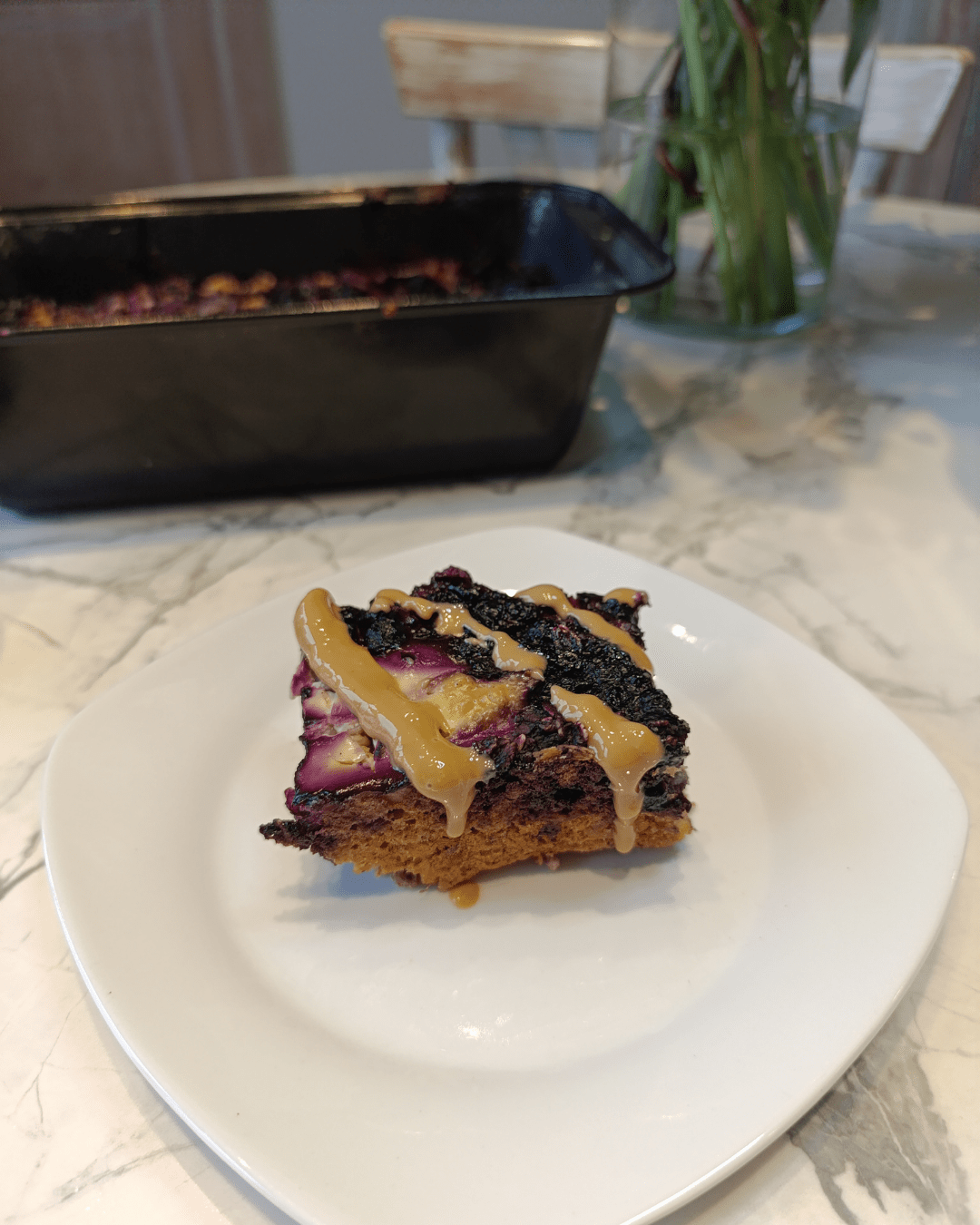 Glutenvrije & Geraffineerde Suikervrije Banaan Bosbessen Gebakken Havermout - Turtle - Better Breakfast!
