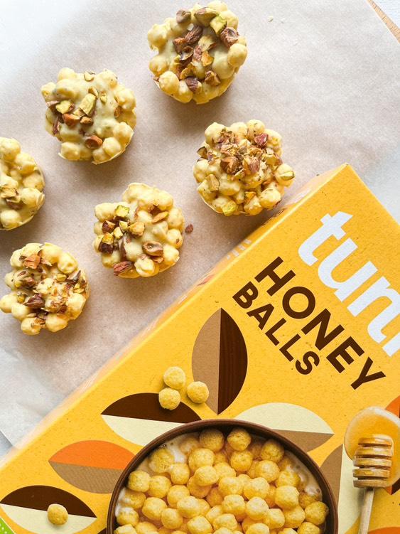 Cereal Cups met pistache en honingballen: Een gemakkelijke en gezonde No-Bake traktatie - Turtle - Better Breakfast!