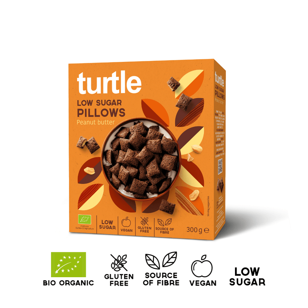 Suikerarme Pillows Pindakaas - Turtle - Better Breakfast!