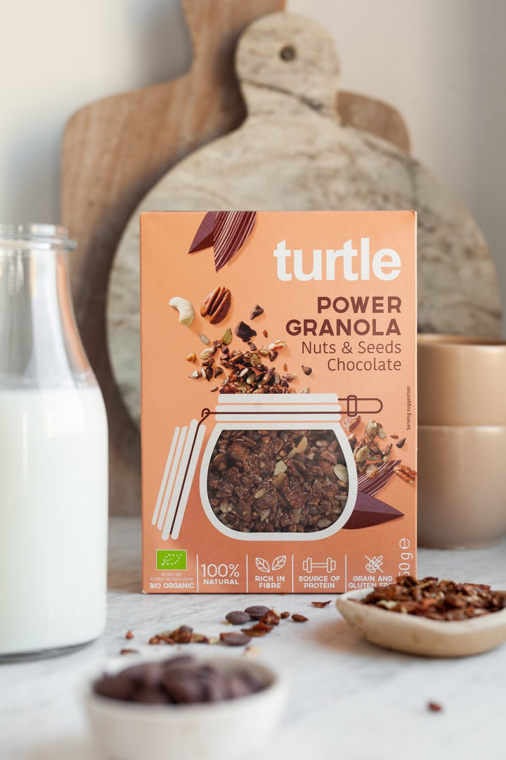 Power Granola & Zaden Chocolade - Turtle  Better Breakfast!