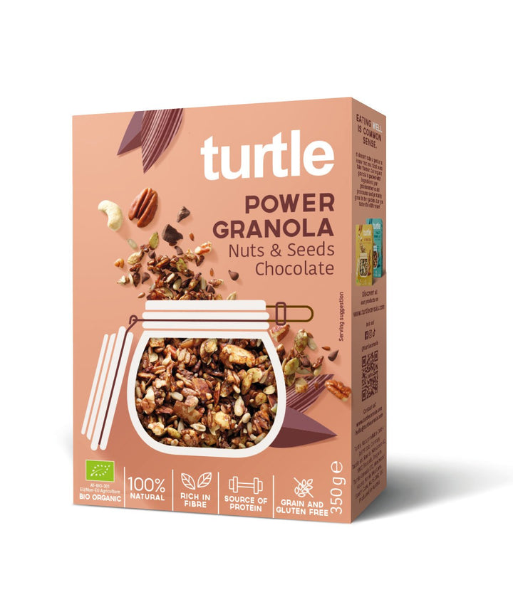 Power Granola & Zaden Chocolade - Turtle  Better Breakfast!